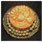 RARE vintage brooch-1' diameter-missing some RARE vintage brooch-1' diameter-missing some