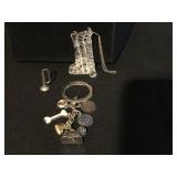Cute doggy keychain, spun glass boot & tiny Cute doggy keychain, spun glass boot & tiny