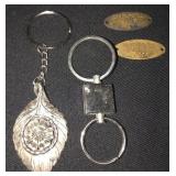 2 Brass badges marked 1901 & 1902 Lenzgurg ILL 2 Brass badges marked 1901 & 1902 Lenzgurg ILL