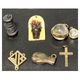 Vintage pendants incl mustard seed, cross & more Vintage pendants incl mustard seed, cross & more