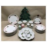 Christmas wall interior set