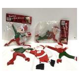 Santa and His Elves Wooden Cut Outs