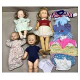 Vintage dolls and clothes