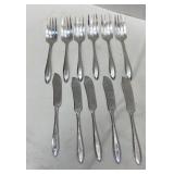 Community Plate Flatware, 6 Forks and 5 Knifes