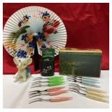 Knick knacks, Squishy Elephant, Pickle Forks,