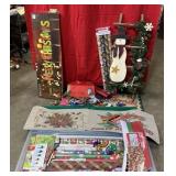 Christmas wrapping paper, gift bags, home decor