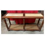 56 x 26 x 16 behind the couch table
