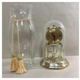 Rolfe Roberts Anniversary Clock & vase w/ tassle