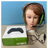Xbox wireless controller and headset-display head
