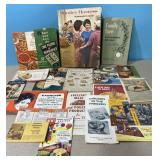 Vintage recipe books, homemakers guide and