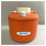 Vintage Tru-Test retro tangerine orange insulated