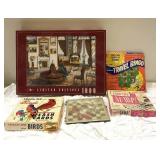 Vintage board games and puzzles, Travel Bingo,