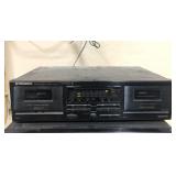 Pioneer CT-W302R Stereo double cassette-does turn