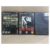 3 Playstation 2 Games, Enter the Matrix, Max