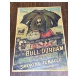 Vintage Bull Durham Smoking Tobacco cardboard