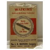 Watkins Animal Birthday Calendar, Mystic Birthday