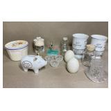 Glass lot. Includes Salt & Pepper Shakers, Glass