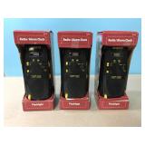 3 Brand New Radio/Alarm Clock Flashlights