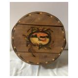 Painted Wooden Hat Box