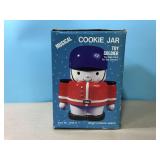 Musical cookie jar toy soldier