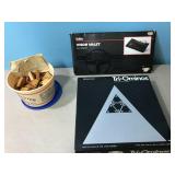 New Totes visor valet and vintage triangle games