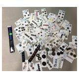 Variety of buttons and zipper