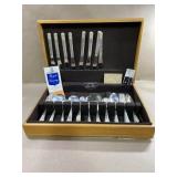 Royal Saxony silver plated table service with