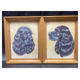 (2) 11.5x14 in. Painted by Number Framed King