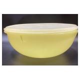 Lemon Colored Tupperware Bowl 13 in.