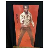 2002 SIUE Art Auction Poster ft. Elvis, 33.5x15.5