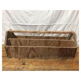 34 x 12 x 12" handmade wooden toolbox