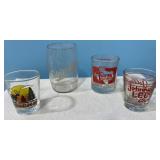Vintage shot glasses-Edelweiss, Johnny Lee, Texas