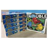 5 Gone Fishin games and Trouble game