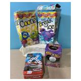 2 Cootie games, Cars Dominoes and a Magic 8 Ball