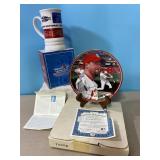 St Louis Cardinals Stein & plate