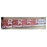 3 SEALED 30 square foot each wrapping paper.