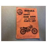 Hodaka Owners Hand Book and parts list