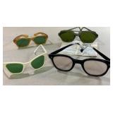 4 pair of glasses