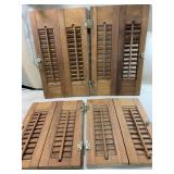 2 12x15 and 2 12x20 double shutters