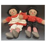 15 in. Raggedy Anne and Andy Dolls