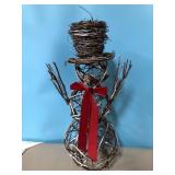 26 inch grapevine snowman