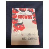 1952 St. Louis Browns official baseball schedule