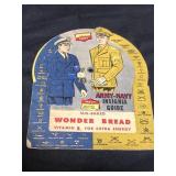 1942 Wonder Bread, army navy insignia guide. Dial