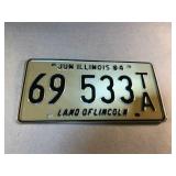 1984 Illinois trailer plate