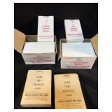 J copper staples, H zinc staples, and more