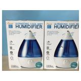 2 ultrasonic cool mist humidifiers