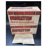 2 boxes of Brickettes Real do-it-yourself brick