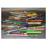 Lot of pencil advertising old businesses