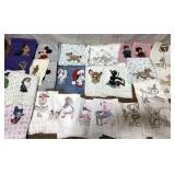 Vintage embroidered & more towels
