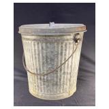 Galvanized Bucket, 12 in. diameter, 12 in. tall